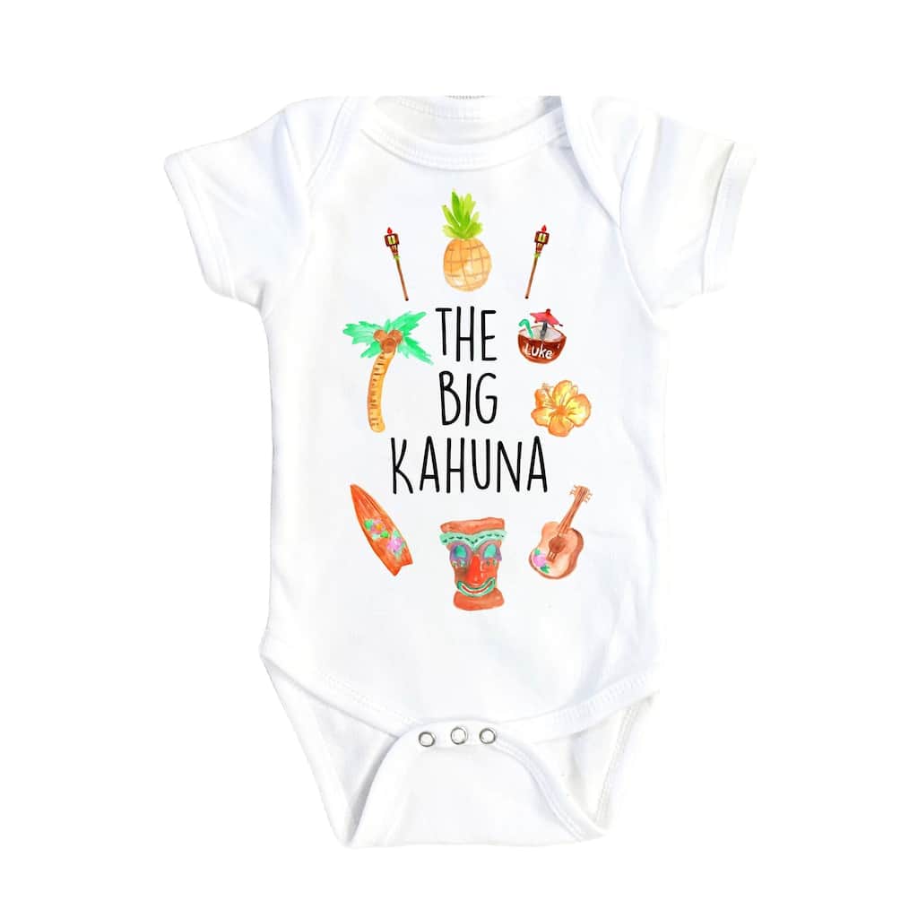 Hawaii Big Kahuna - Baby Boy Girl Clothes Infant Bodysuit Funny Cute Newborn