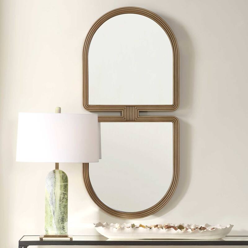 Uttermost 08282 Jacques 22"W x 47-1/2"H Arched Flat Wood Framed Accent