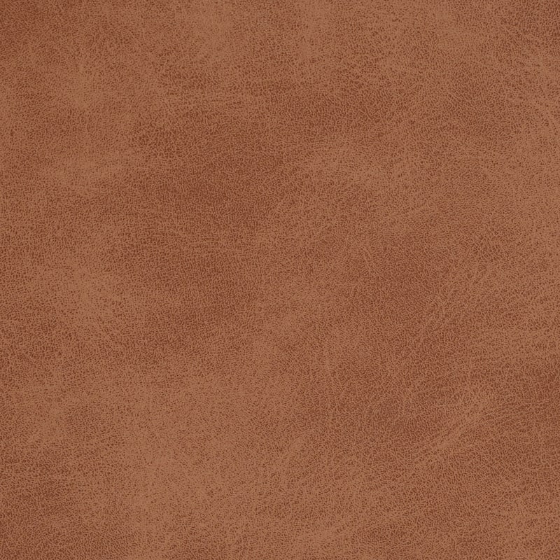 Button-Tufted PU Storage Ottoman - Cognac Brown Upholstered Accent Piece