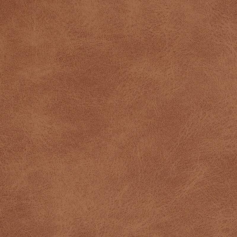 Upholstered Button Tufted Storage Ottoman, PU, Cognac Brown