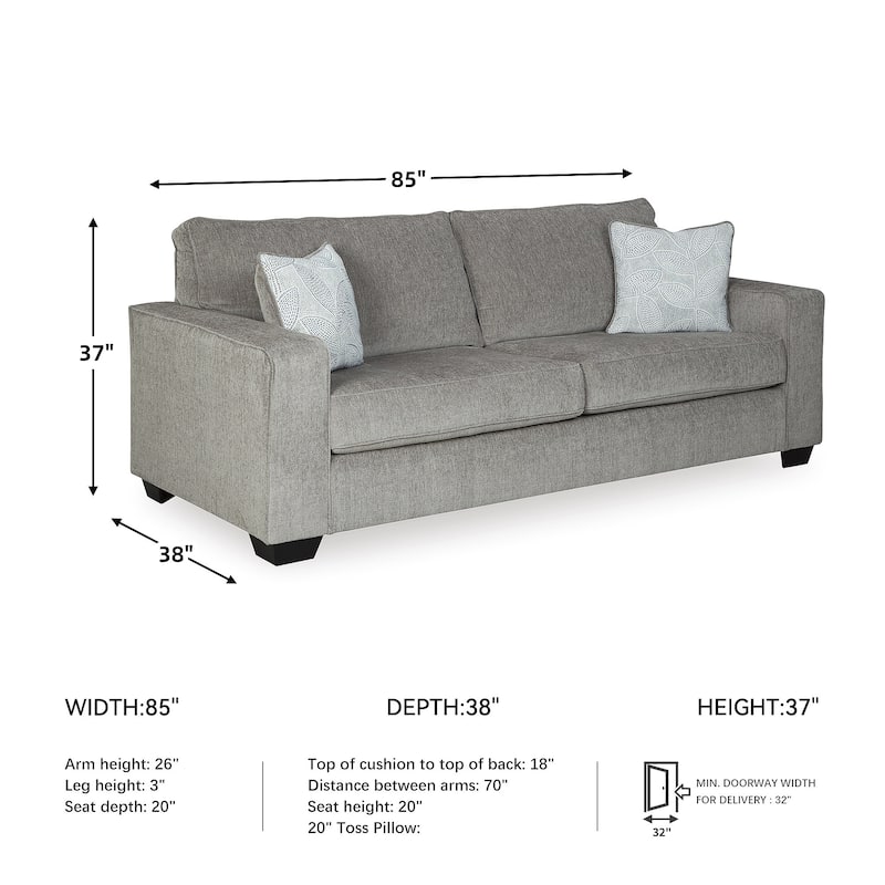 Signature Design by Ashley Altari Queen Sofa Sleeper - 85"W x 38"D x 37"H