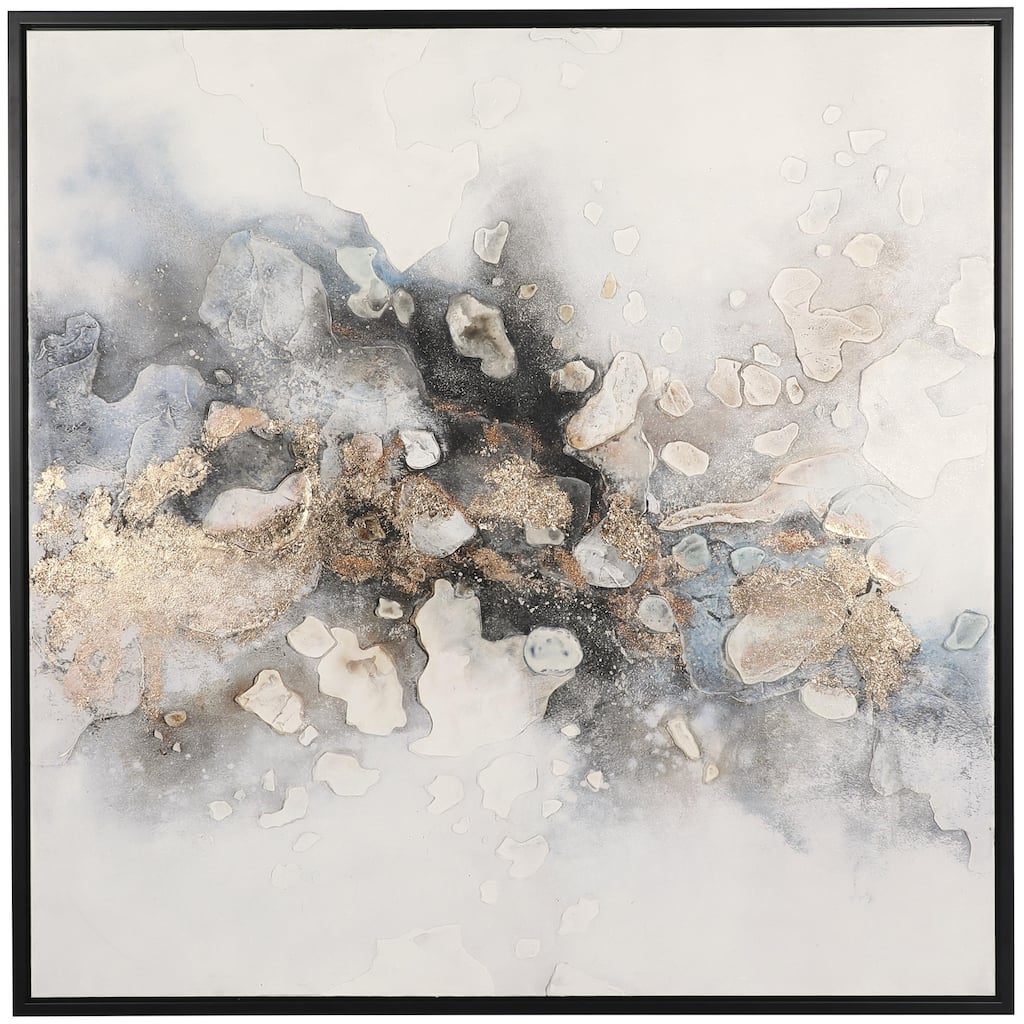 Canvas Abstract Watercolor Living Room Framed Wall Art - Multi Colored - Roche River Decor