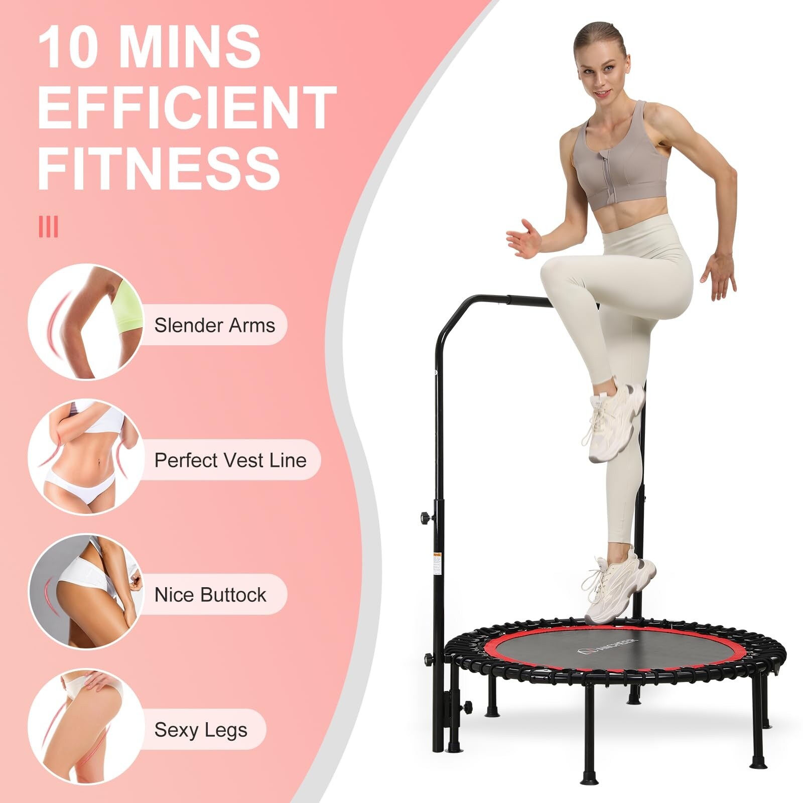 Springless mini trampoline best sale