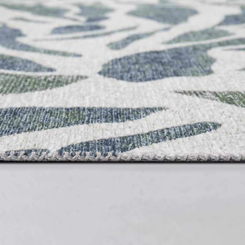 Chiara Modern Leaves Indoor/Outdoor Area Rug