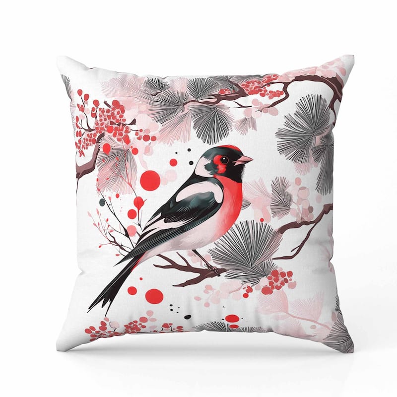 Pine and Ember Faux Suede Reversible Throw Pillow Pink and Gray