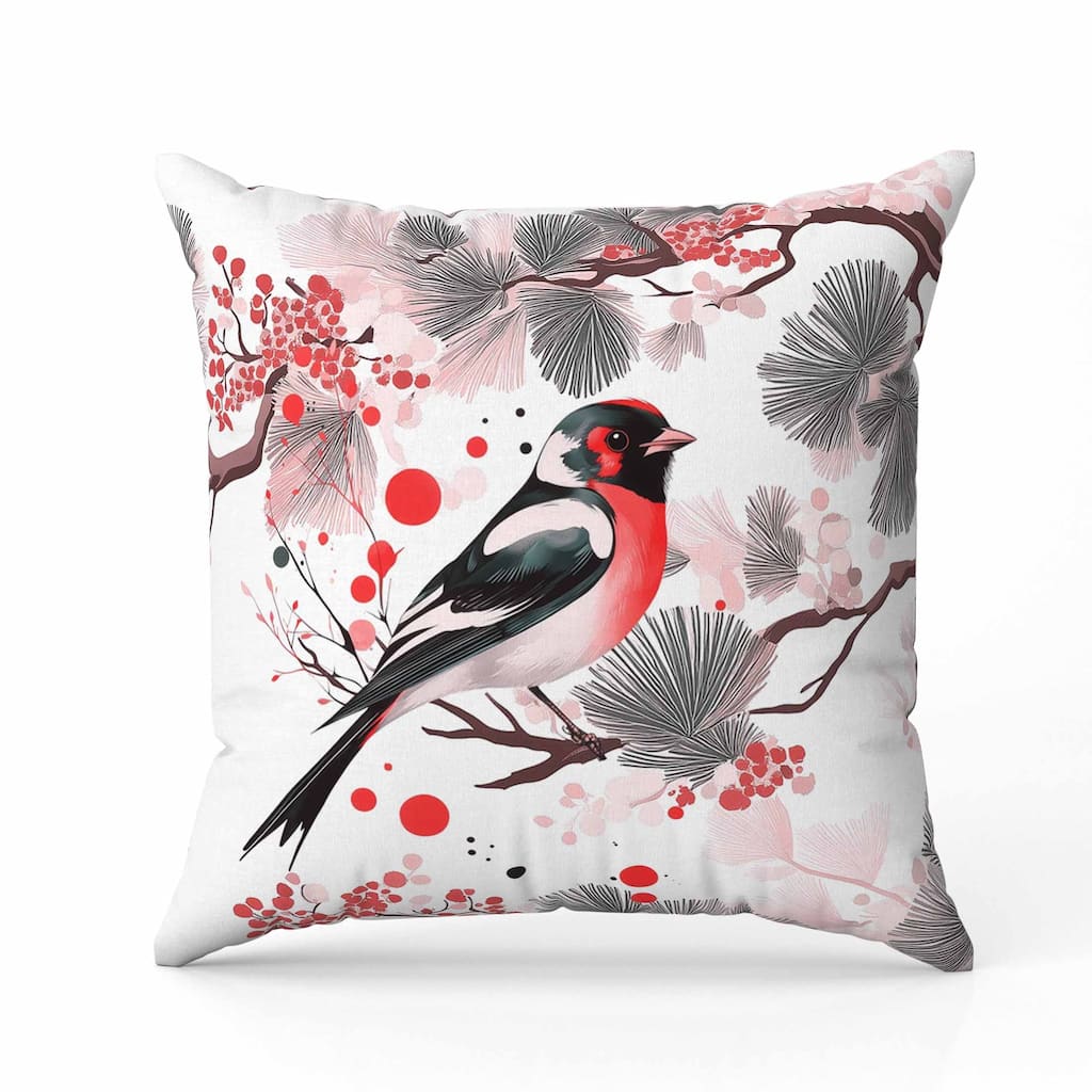 Pine and Ember Faux Suede Reversible Throw Pillow Pink and Gray