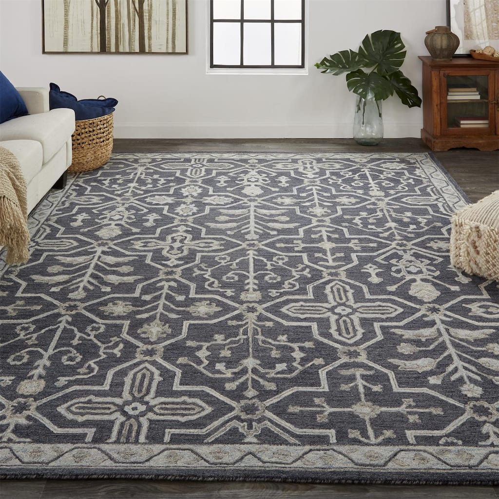 Grand Bazaar Faris Hand Tufted Oriental Traditional Area Rug