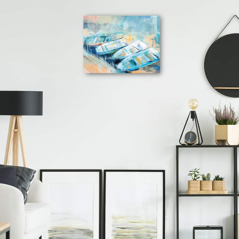 Modern Dock By Studio Arts Canvas Art Print