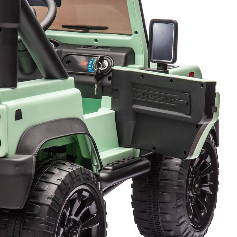 24V Land Rover Defender Ride-On Car, Remote Control, Bluetooth, LED Lights