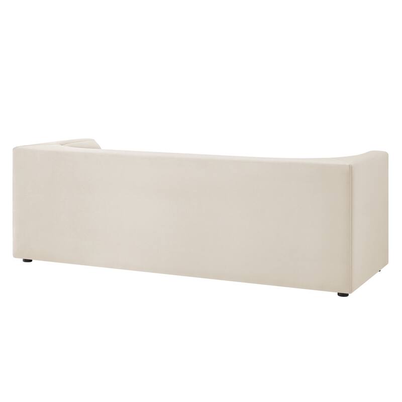 Hilda 86" Curved Back Performance Velvet Sofa