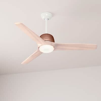 Hunter 54" Norden Ceiling Fan with LED Light Kit and Handheld Remote - Satin Copper