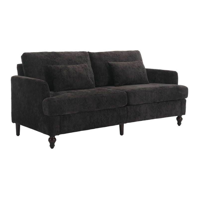68.9-In Modern Chenille Fabric Loveseat,Living Room Couches with Rubber Wood Legs
