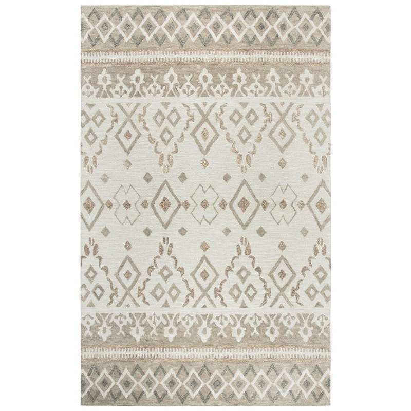 Alora Decor Lavine Hand-tufted Wool Rug - 5' x 8' - Taupe