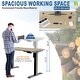preview thumbnail 28 of 40, Futzca Height Adjustable Electric Standing Desk Sit Stand Computer Stand up Desk with Splice Board(White)