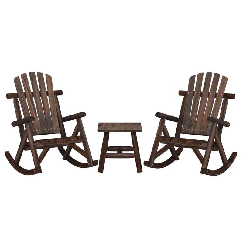 vidaXL Patio Furniture Set Outdoor Patio Lounge Set Chair Solid Wood Spruce