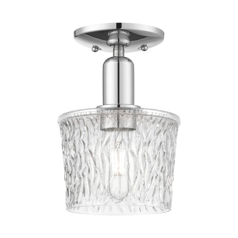 Innovations Lighting Endless Possibilities Arcadia - Niagara - 1 Light 7" Semi-Flush Mount - Polished Chrome