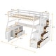 preview thumbnail 21 of 19, Twin Size Loft Bed with 7 Drawers 2 Shelves and Desk