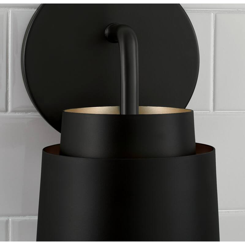 Pratt 1-Light Sconce - 5"W x 9.5"H x 6.25"E