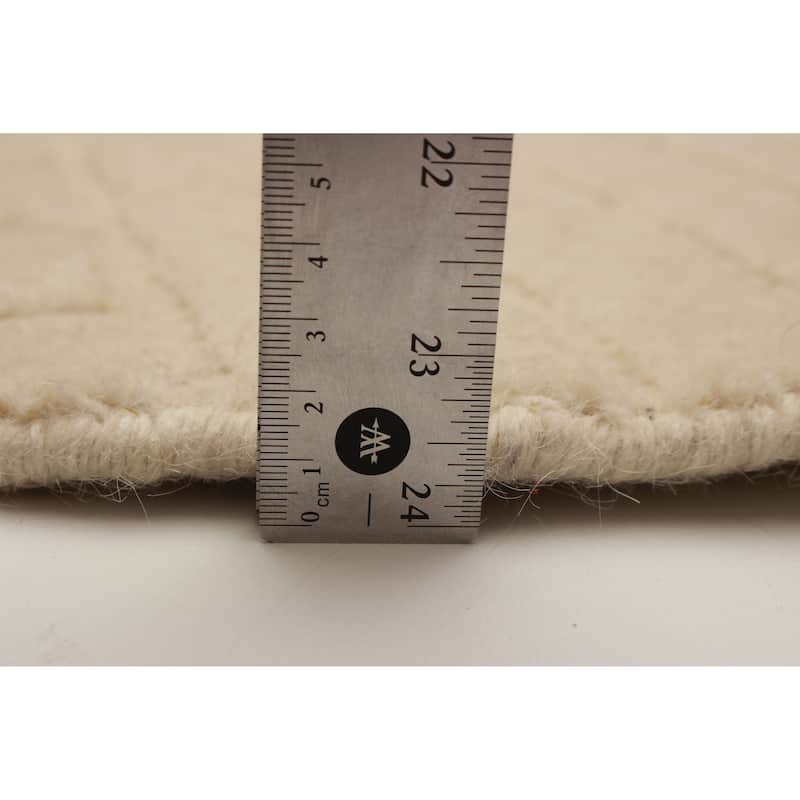 Kashkuli Gabbeh Cream Rug 3'11" x 3'11" - 3'11 x 3'11