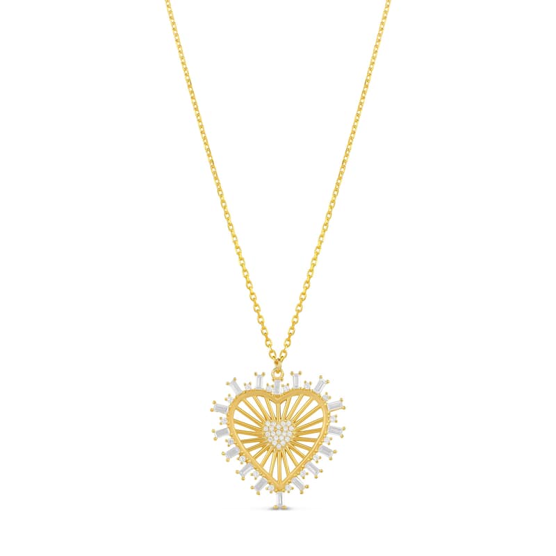 SHYMI Heart Medallion Necklace - Gold - Gold