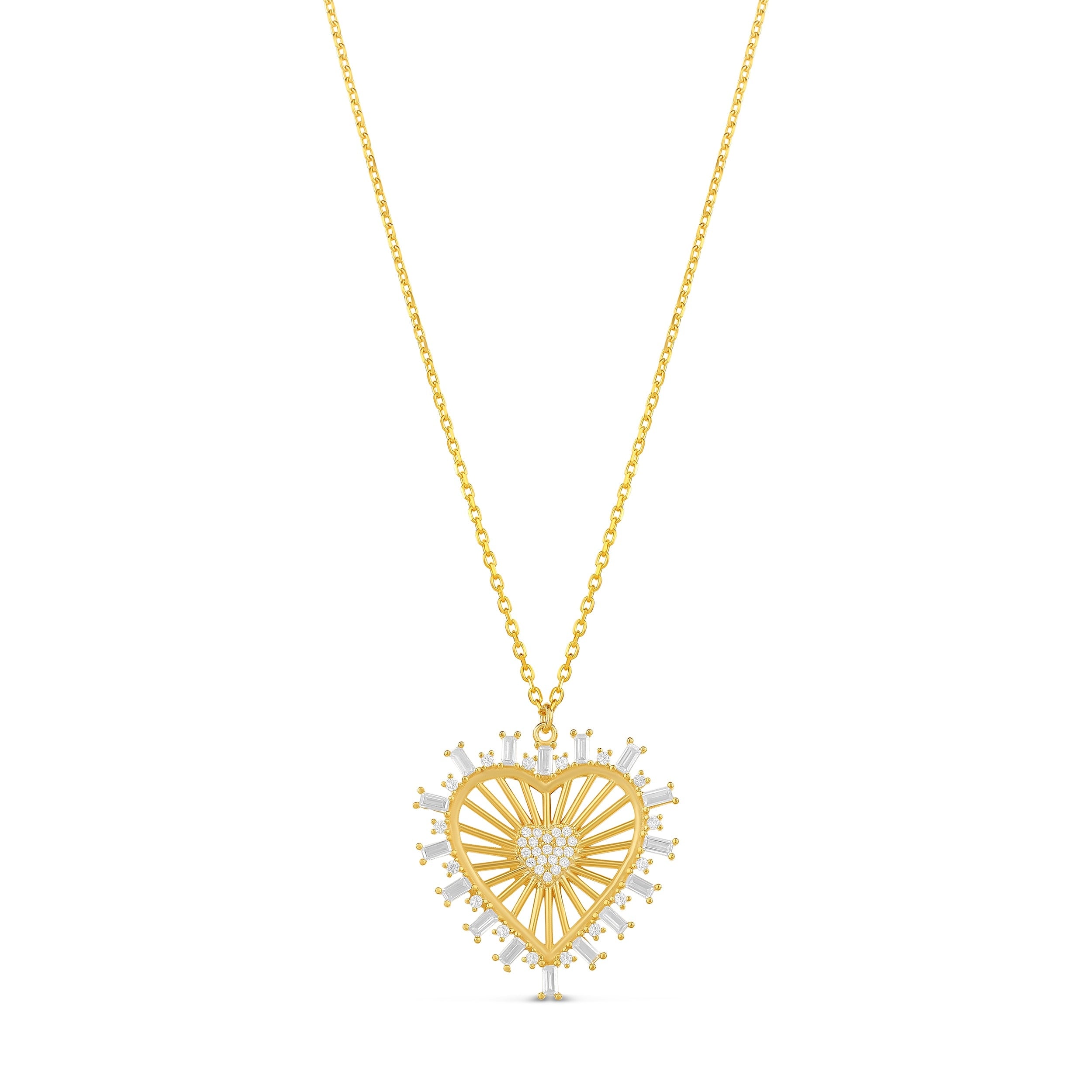 SHYMI Heart Medallion Necklace