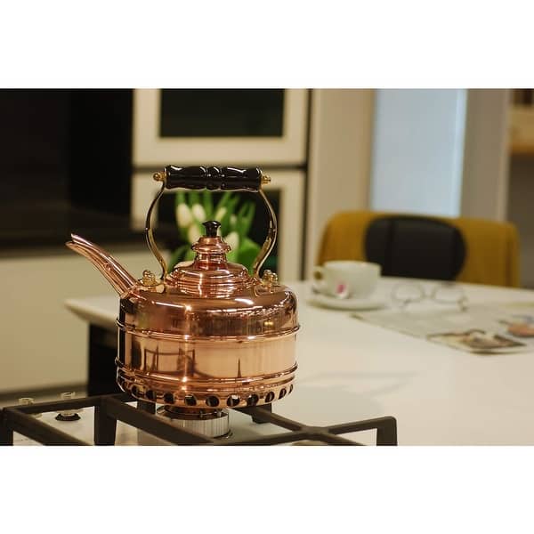 Simplex Kettles Buckingham Solid Copper No 1 Whistling Tea Kettle 1.9