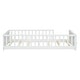 preview thumbnail 28 of 45, Twin Size Wood Floor Platform Bed with Built-in Book Storage Rack