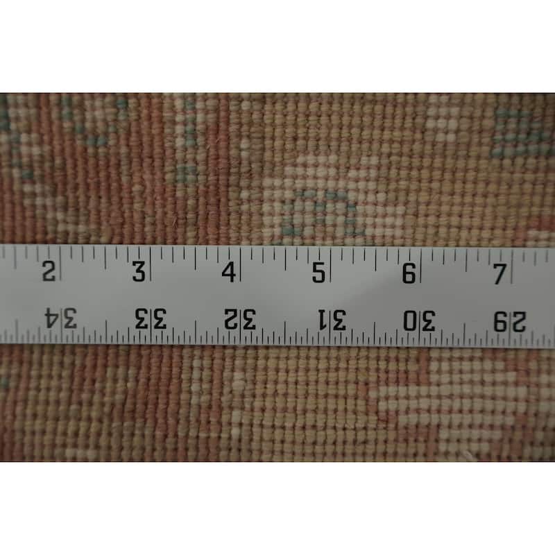 Hand Knotted Oriental 100% Wool Carpet Traditional All-Over Brown Ziegler Area Rug - 3' 1'' X 1' 11''