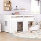 preview thumbnail 14 of 16, Solid Wood Twin Size Low Loft Bed with Staircase, Drawers and Multiple Storage Spaces, with Safety Guardrails