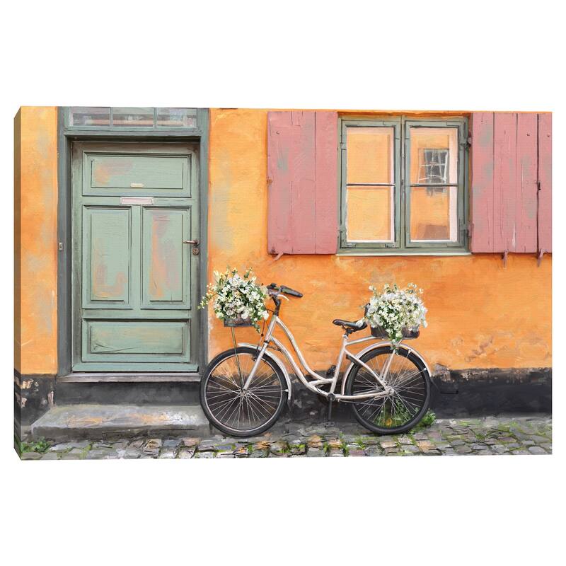 Paniers a Fleurs by Studio Arts Canvas Art Print