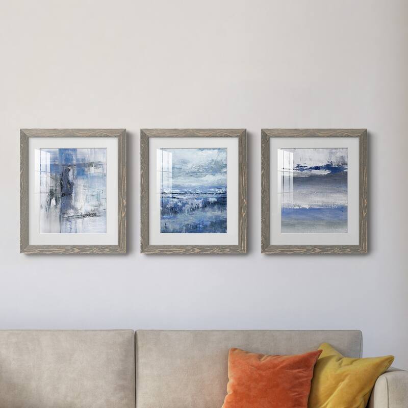 Soft Solace Indigo-Premium Framed Print - Ready to Hang