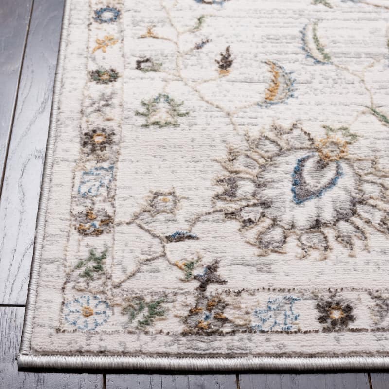 SAFAVIEH Bel Air Svanborg Modern & Contemporary Rug - 6'7" Square - Beige/Grey