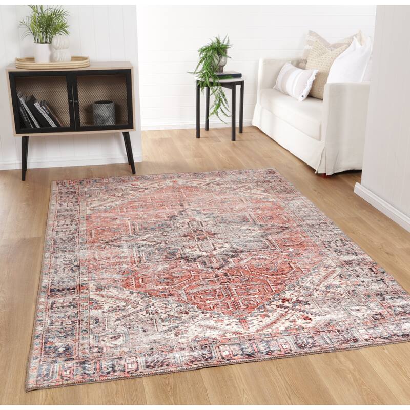 The Rug Collective Jezebel Machine Washable Area Rug - Overstock - 36962797