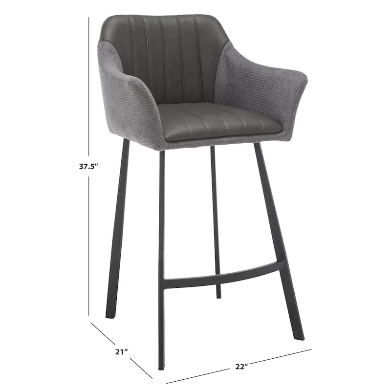 SAFAVIEH Nigyar 26-inch Counter Stool - 22 In. W x 21 In. D x 38 In. H - 22Wx21Dx38H
