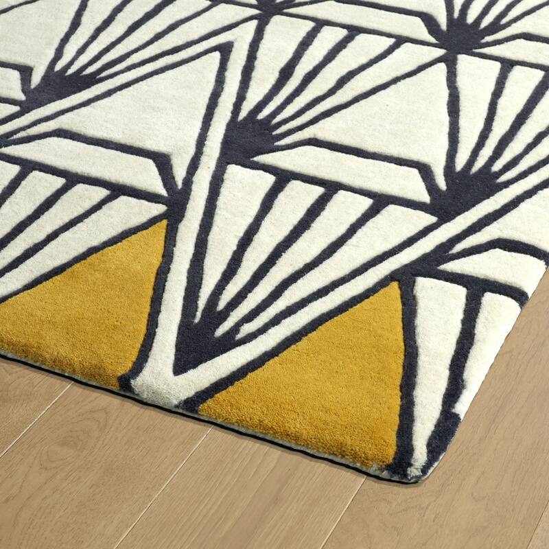 Origami Hand Tufted Wool Area Rug