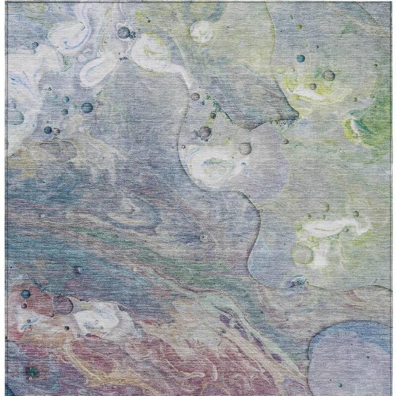 HomeRoots Abstract Transitional Rectangle Outdoor Rug