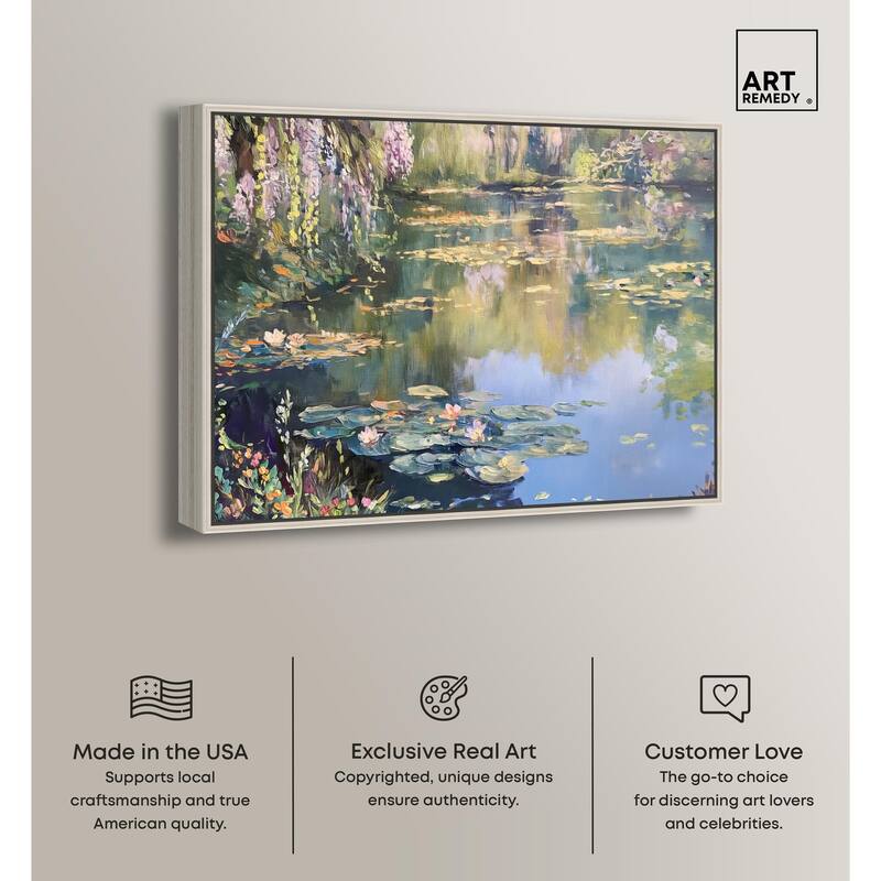 Lily Lagoon I Canvas by Art Remedy