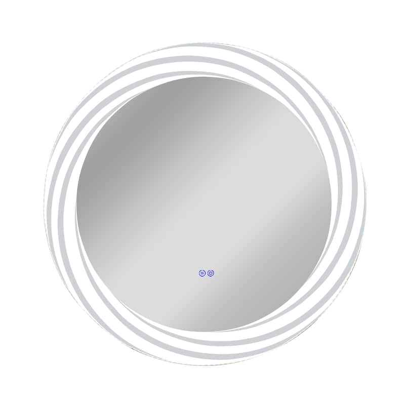 Frameless Back Lit LED Mirror - Silver