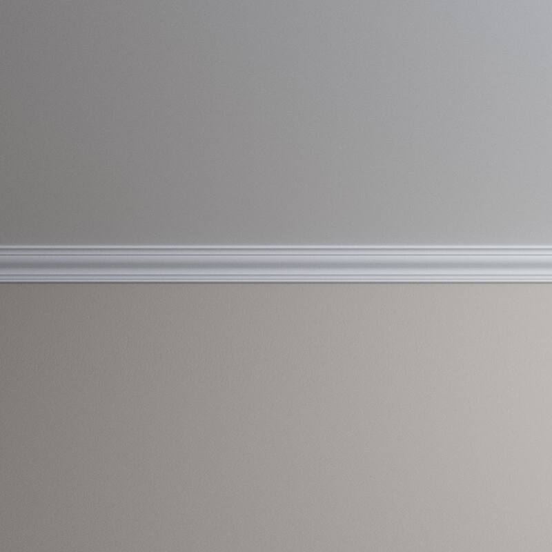 3 1/8"H x 3 1/8"P x 4 1/2"F x 96"L Giovanni Crown Moulding - 1-Pack