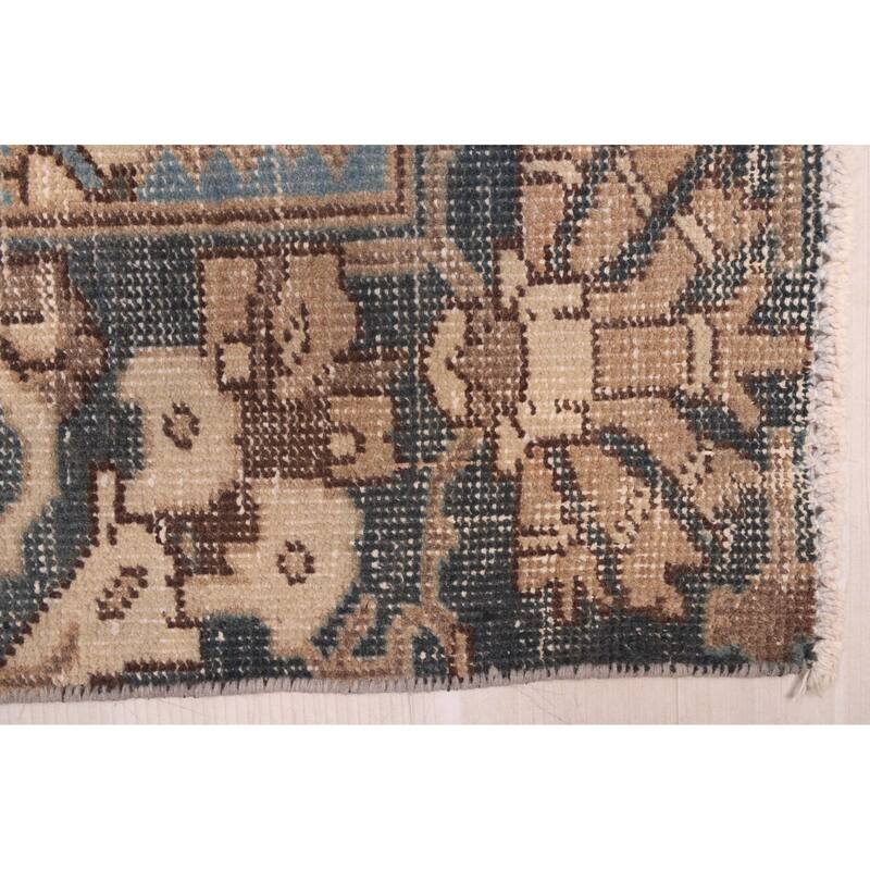 ECARPETGALLERY Hand-knotted Antalya Vintage Tan Wool Rug - 4'2 x 6'6