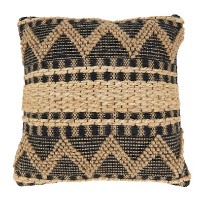 Zig Zag Patterned Bohemian Throw Pillow
