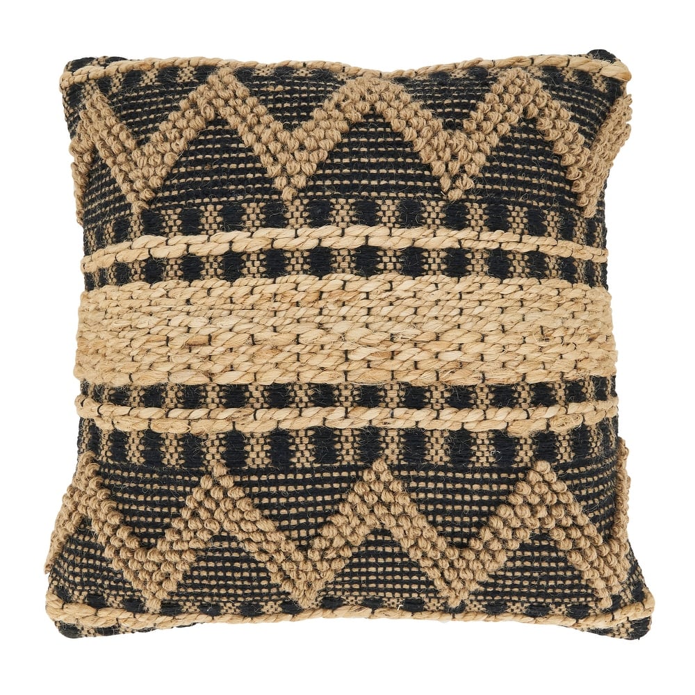 Zig Zag Patterned Bohemian Throw Pillow