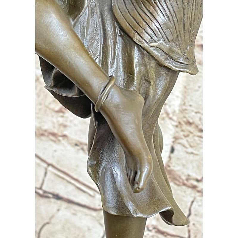 Claire Colinet French Lost Wax Dancer Bronze Sculpture Hot Cast Figurine Decor