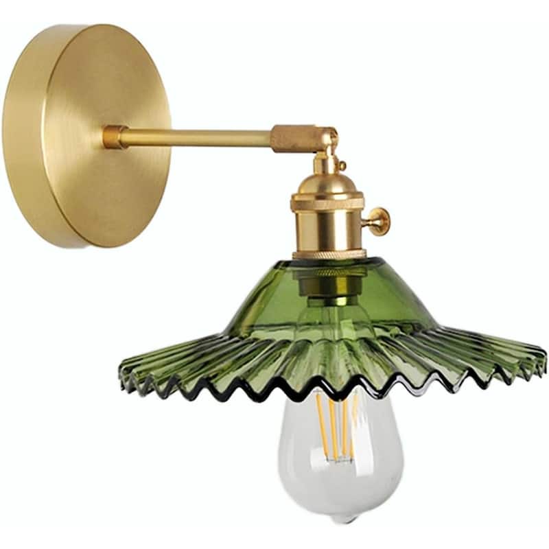 Industrial doorway light green wall light glass bathroom light