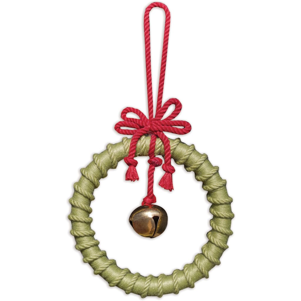 Weath Ornament-Green -Set of 2