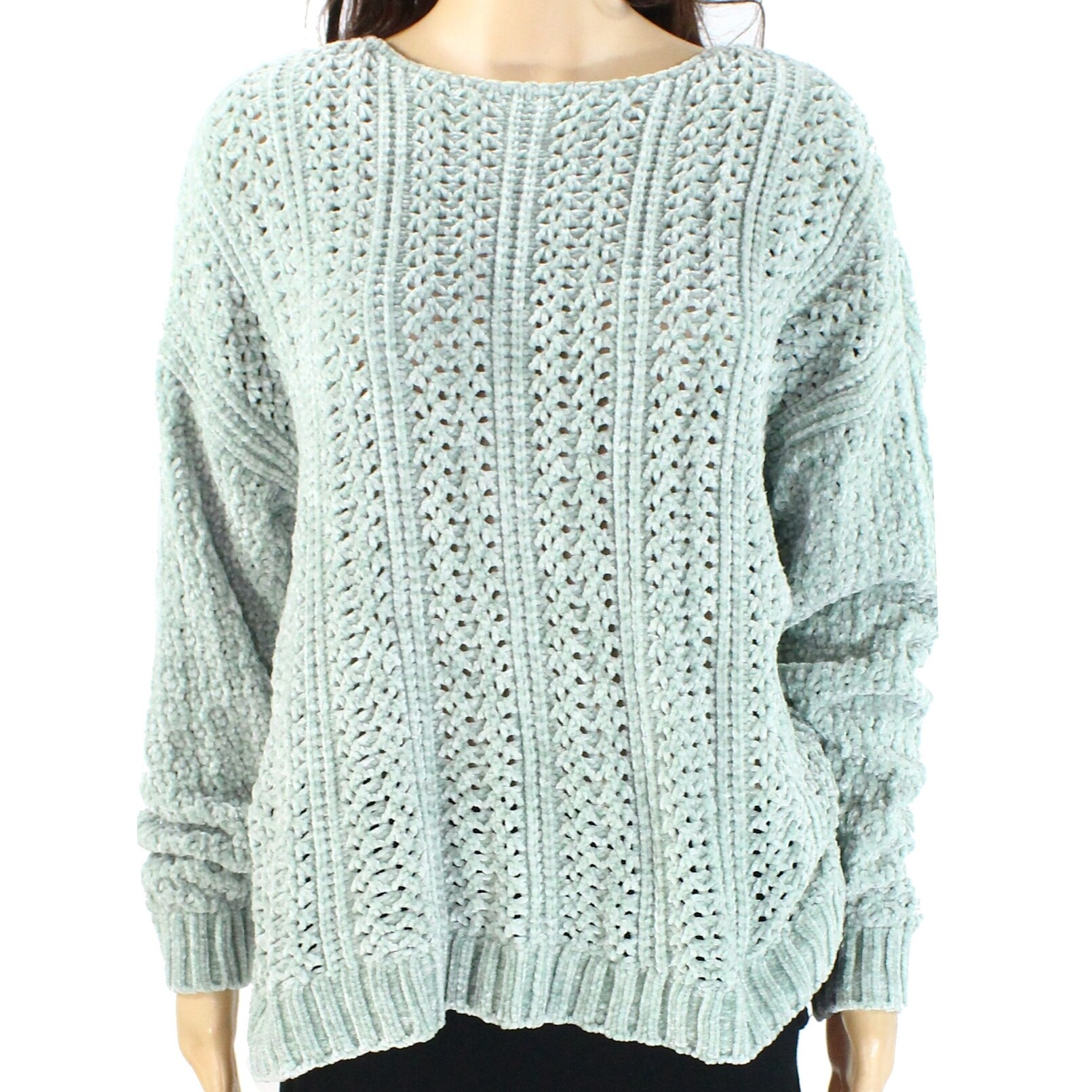 Shop Inc Women S Sweater Mint Soft Green Size Xl Knitted Chenille