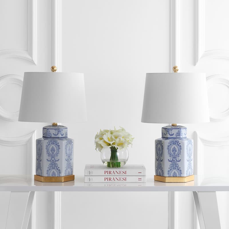 SAFAVIEH Lighting 23-inch Bodin LED Table Lamp (Set of 2) - 14"x14"x23"