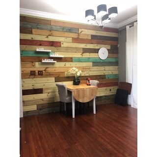 Simple Living Country Cottage Dining Table - Natural, White