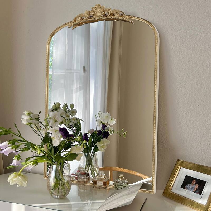 Ornate Wall Mirror Baroque Vintage Mirror - 24x36 - Gold
