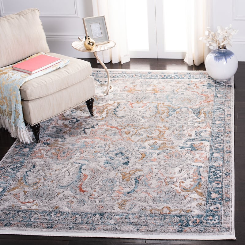 SAFAVIEH Shivan Eilike Modern Rug - 1'8" x 5' - Blue/Grey